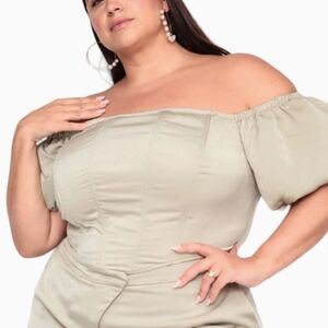 Giairl Light Sage Alaia Top Size 16/18(Vanity Size 1) NWT